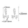 PONYKISS  Sterling Silver Needle Minimalist Bowknot Hoop Earrings for Women Cute Fashion  Light Luxury Accessories