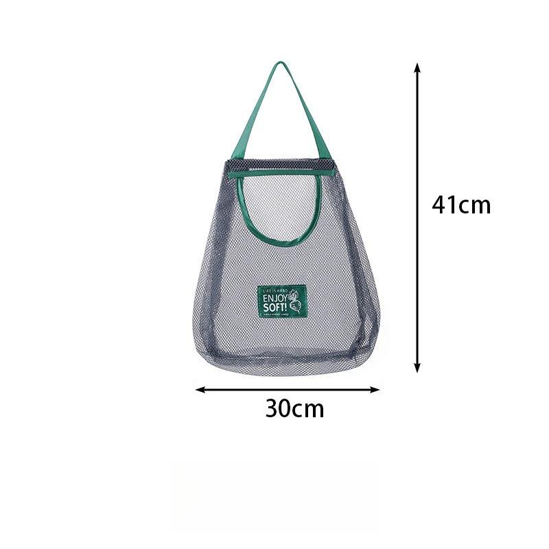 Mesh Bag Portable Handheld Hollow Breathable Household Storage Bag, Can Carry Fruits and Vegetables Hanging Bag, Onion, Ginger, Garlic Storage