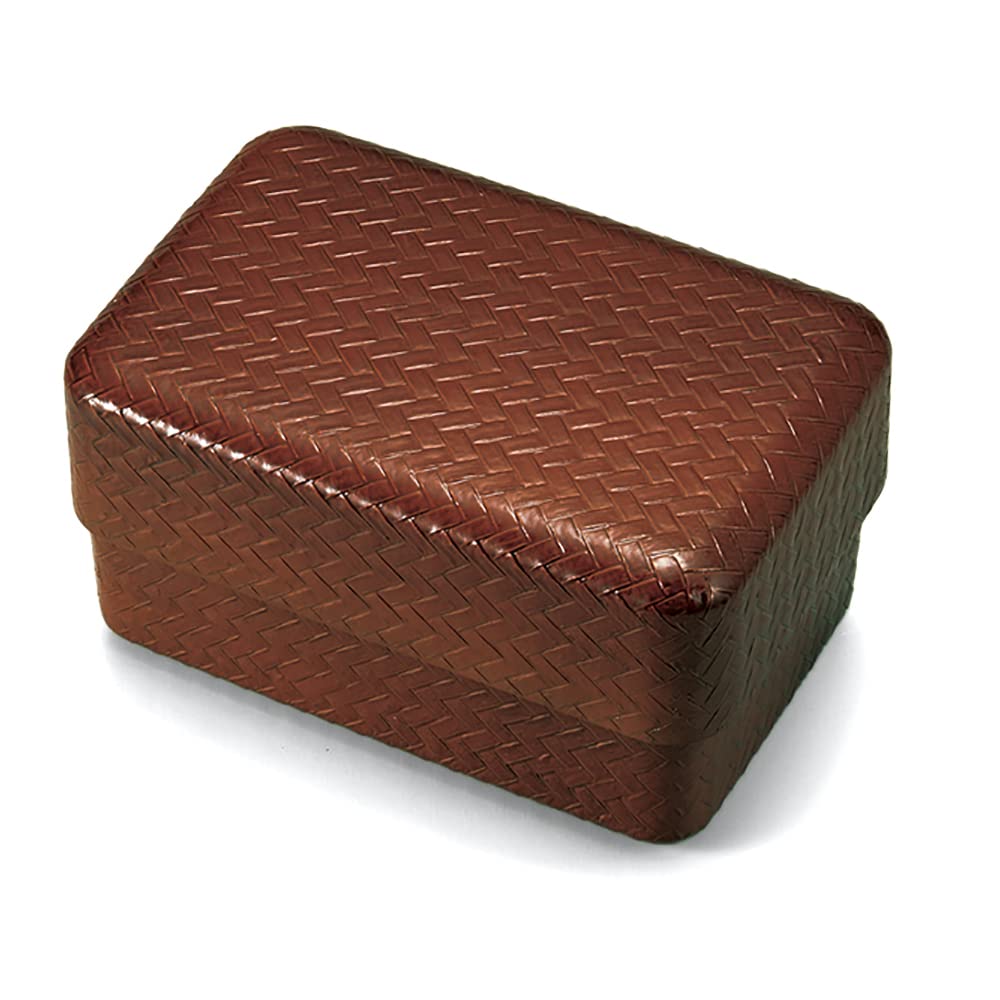 Takenaka Ajiro Bamboo Bento Long Shunkei Top Bottom 540ml Box, Rectangular, Design, 360ml,
