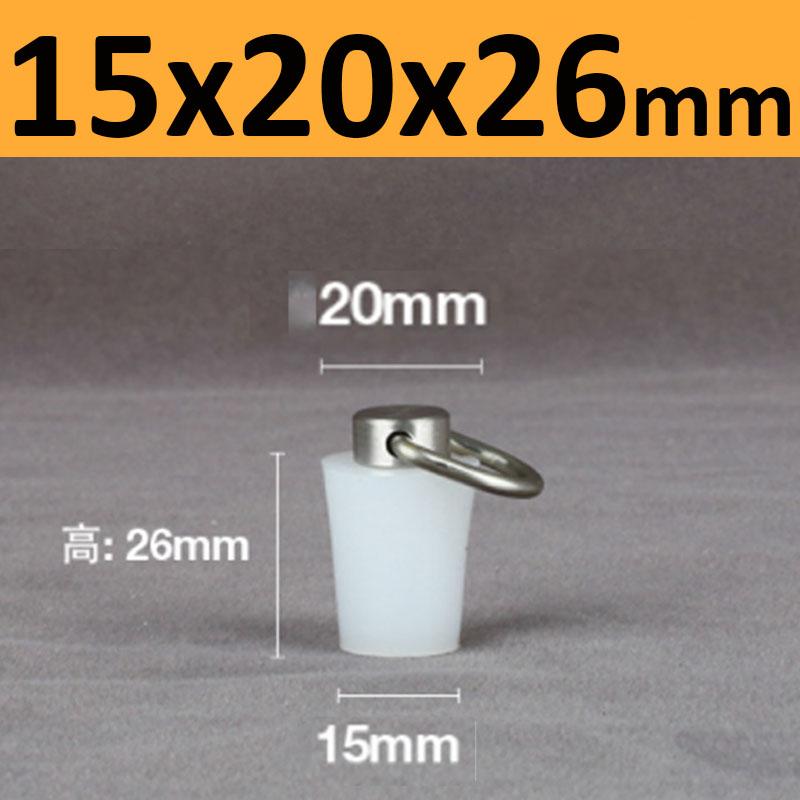 1Pcs Clear Conical Rubber Stopper HIGH TEMP Silicone Plugs Sealing Tapered Rubber Electroplating Paint With Steel D Shape Handle