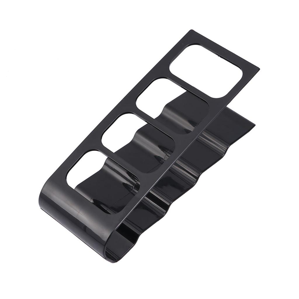 4 Frame Remote Organizer Holder Storage Rack Compact Antislip Stand Black for Dvd Vcr Remote Controls Organizer