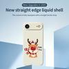 For iPhone 17 Air Case Happy Time Deer Pattern Printing Straight Edge TPU Phone Back Cover