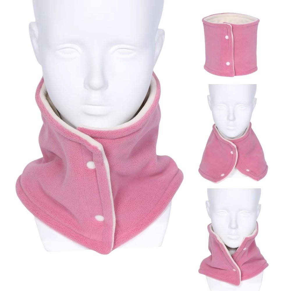 Polar Fleece Winter Knitted Scarf Double-sided Warm Neck Warmer Luxury Fleece Muffler  Outdoor