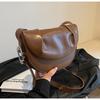 2024 New Spring Women's Saddle Bag Urban Minimalist Pu Shoulder Crossbody Bag Folded Design