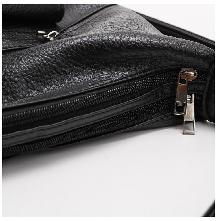 Używany skórzany plecak Y2K Millennium Hottie na motocykl z kieszenią na zamek błyskawiczny