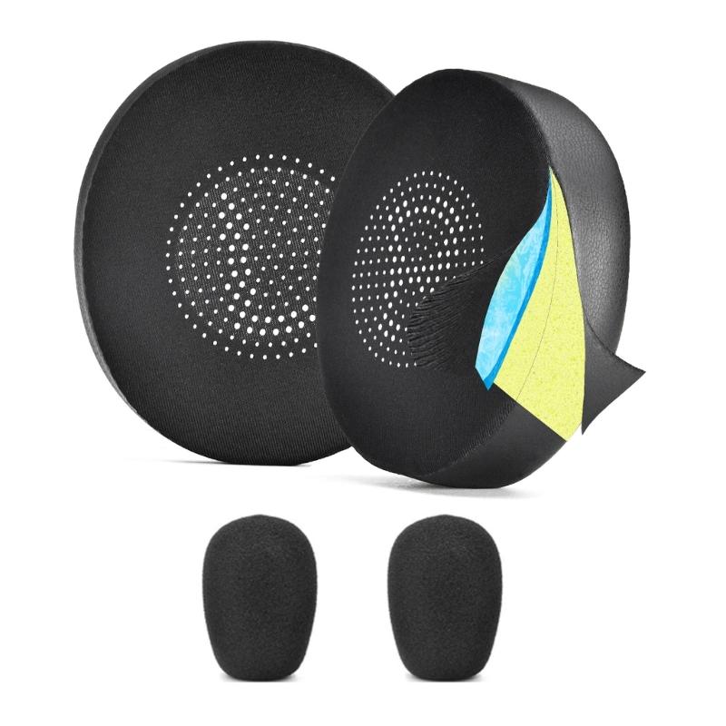 

Soft Foam Ear Pads Mic Windscreen Windshield Ear Cover Compatible for Elite45h Evolve2 65UC Headsets Earpads Earmuff 1
