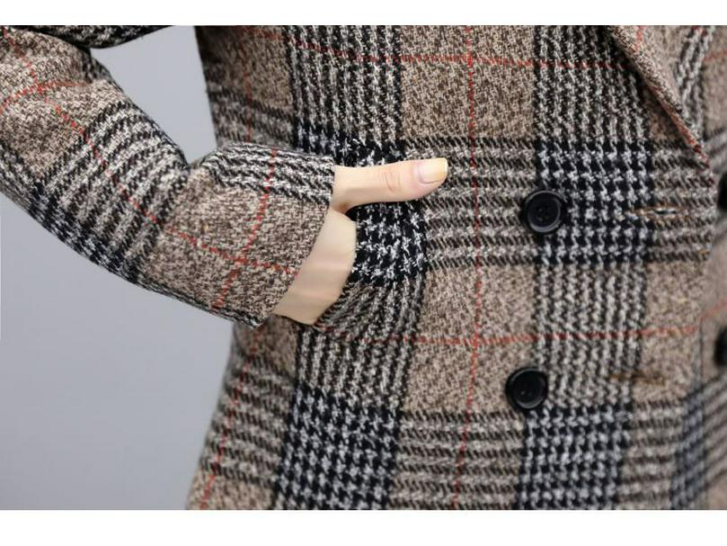 Women's Plus Size Wool Suit: Autumn/Winter 2025, Two-Piece Set with High-Waist Wide-Leg Pants