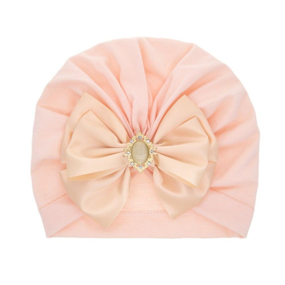 Newborn Baby Infant Girl Big Bow Beanie Turban Toddler Girls Hat Caps With Bowknot Soft Cute Caps Photography Props