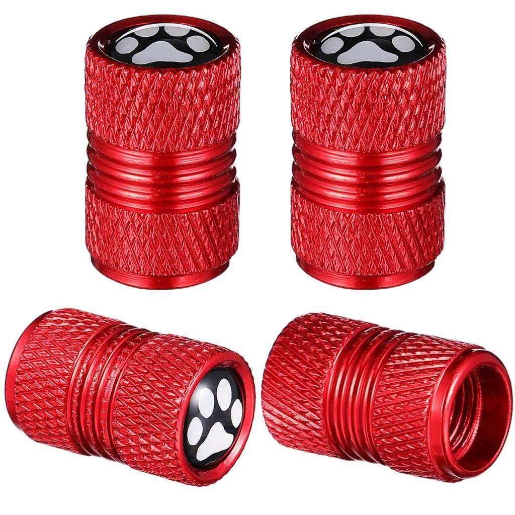 CALLARON Tire Air Valve, 4 Pieces, Tire Valve Cover, Car Tire Valve, Cap, Cat