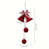 1Pc Christmas flocked bell window decorations for Christmas tree, Halloween and Christmas gifts