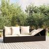 Day and Night - Day and Night Garden Lounger Sofa with Brown Synthetic Rattan Cushions