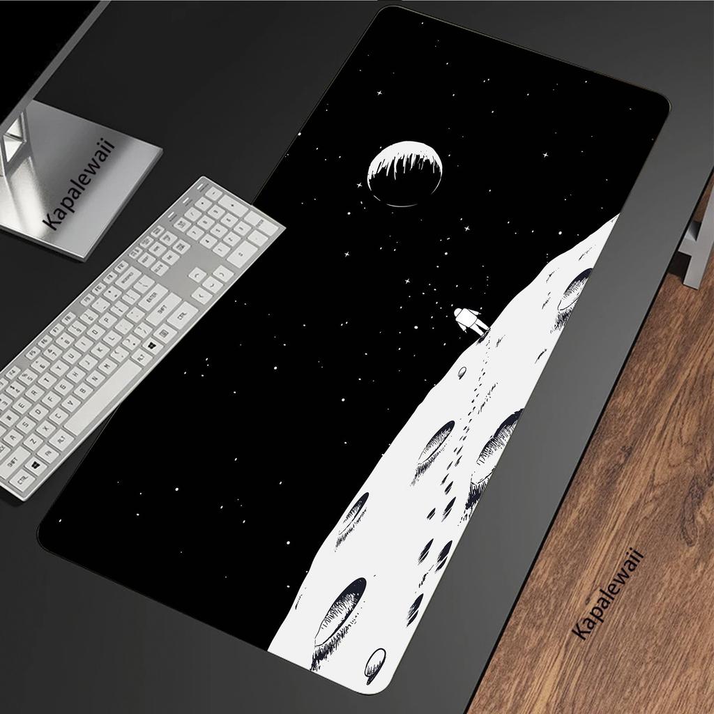 Astronaut Large Gaming Mousepad Gamer Speed Accessories Keyboard Pads Anti-slip Computer Mouse Pad Locking Edge Mouse Mat XXL