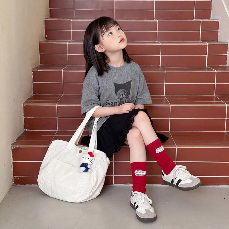 New Summer Kids' Cartoon Cat Short Sleeve T-shirt - Boys' Casual Korean Style Top