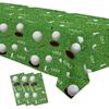 Golf Party Decorations Tablecloth, 3Pcs Disposable Golf Birthday Party Tablecover Supplies, Golf Table Decorations for Golf Lover Baby Shower 1st 2nd