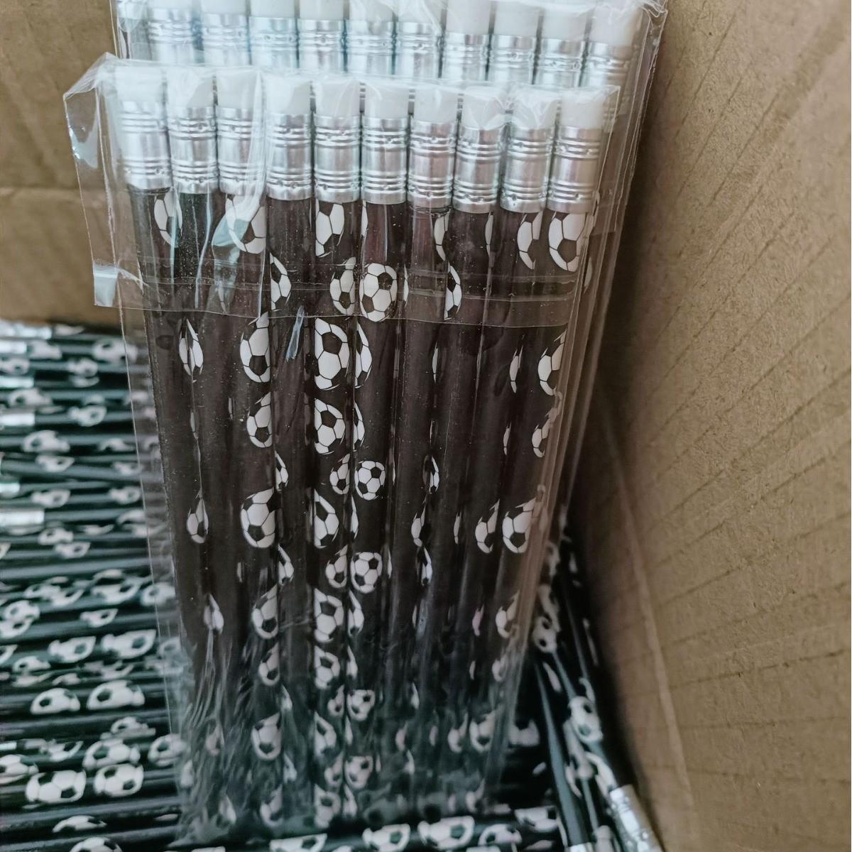 Children s Eco-Friendly Classic Football Wood Pencil HB чёрный