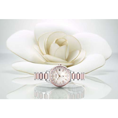 Citizen Xrossea EC1165-51W Eco-Drive Radio-Controlled Watch, Titania Line Happy Flight Series, Women's