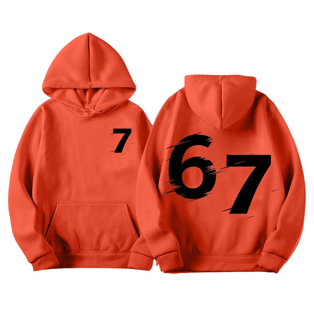 Męska Bluza z Kapturem z Nadrukiem z Długim Rękawem Dla Casualowego Komfortu Sportowego