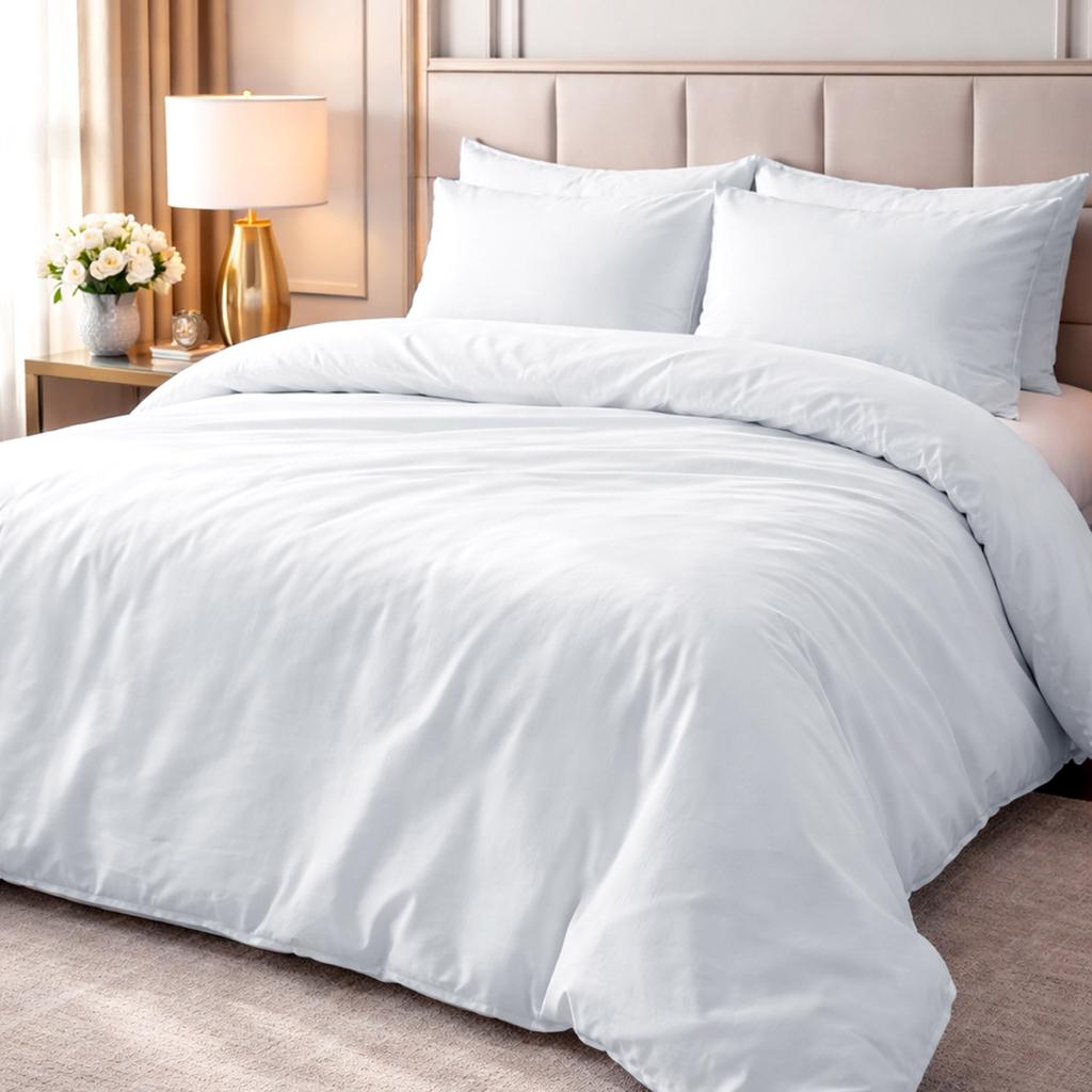 Pillowcase 50x60 White POLISH COTTON Plain Hotel Pillowcase