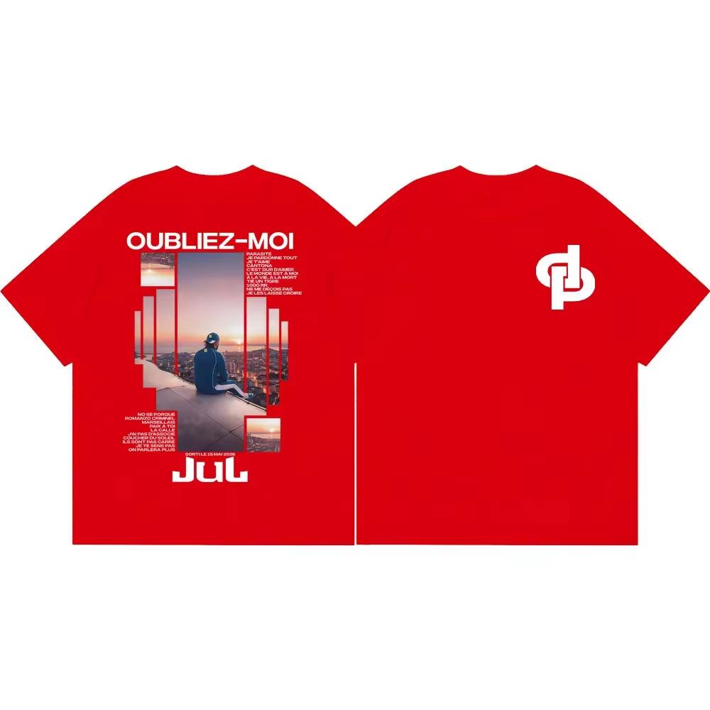 Summer Hot Sale Unisex High Street Vintage Y2K TShirt Rapper Jul 2026 New Album Oubliez Moi Graphic Print Casual Tshirt