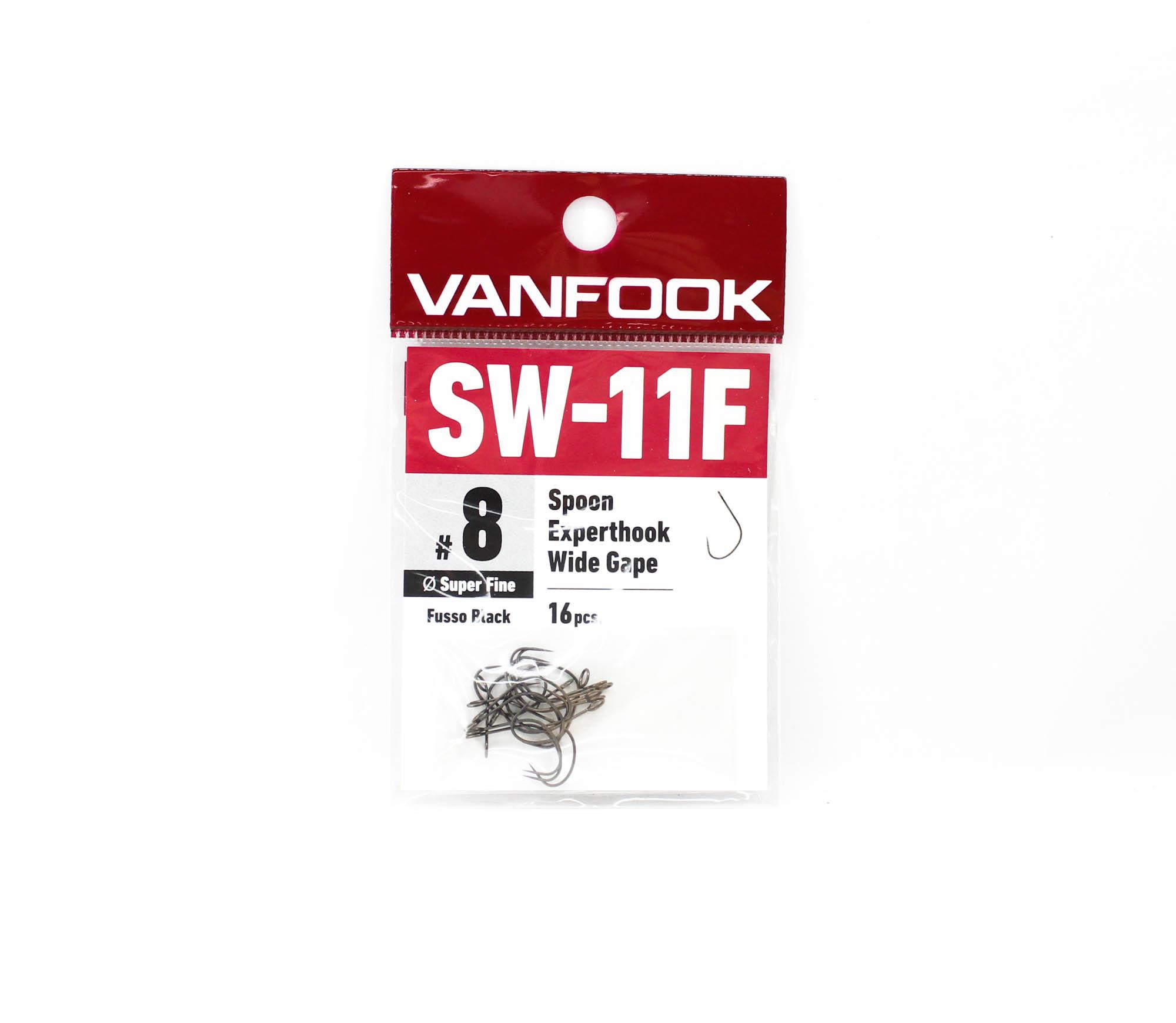 

Vanfook SW-11F Spoon Expert Wide Hook Size 7, 16/pack Black (0517)