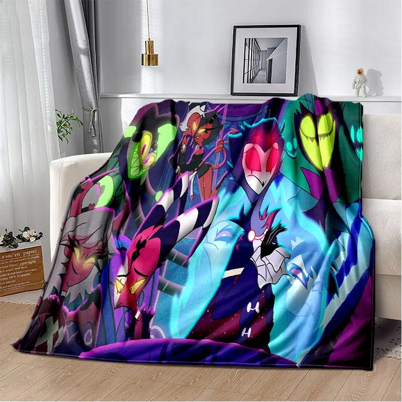 Helluva Boss Blitzo Adult Animation Soft Plush Blanket,Flannel Blanket Throw Blanket for Living Room Bedroom Bed Sofa Picnic Kid