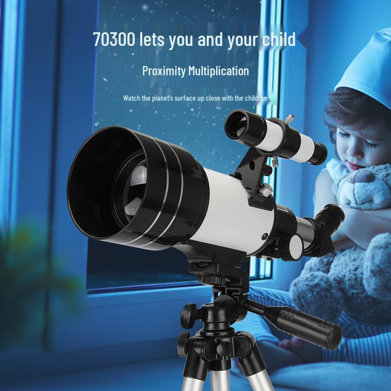 F30070 HD Astronomical Telescope - High Magnification Professional Stargazing Entry Model for Students and Children