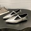 Elegant Pointed Toe Women Slippers Fashion Mules Shoes Heeled Sandals 2025 Designer Slides Summer New Luxury Flip Flops Mujer
