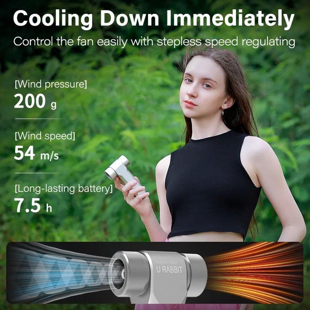 

130000PRM Violent Turbofan with LED Light Power Air Duster Mini Turbo Jet Fan Falling Leaves срібний