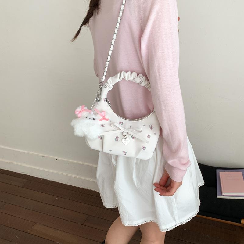 Neue Koreanische Crossbody-Taschen Damen Niedliche Ballett Mode Handtasche Bequeme und Vielseitige Textur Schulter-Aufbewahrungstaschen