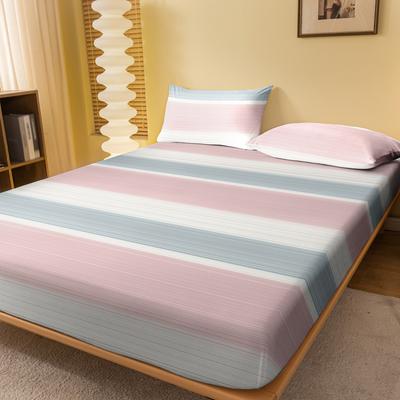 1 Proste Nowoczesne Geometryczne Drukowane Matowe Prześcieradło z Gumką, Drukowana Narzuta na Łóżko do Sypialni, Pościel (Z wyłączeniem poszewek na poduszki)