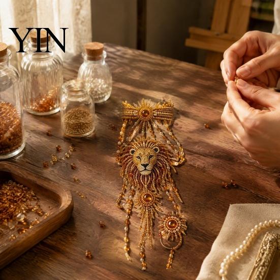 Handmade Jewelry Kit DIY Beaded Hand Bracelet Kit, Animal Bead Weaving Set, Chain Crafts for Adults Gifts Craft Lovers Handcrafted Set