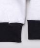 PEACE MAKER Official Stitch Crop Sweatshirts (White Melange)