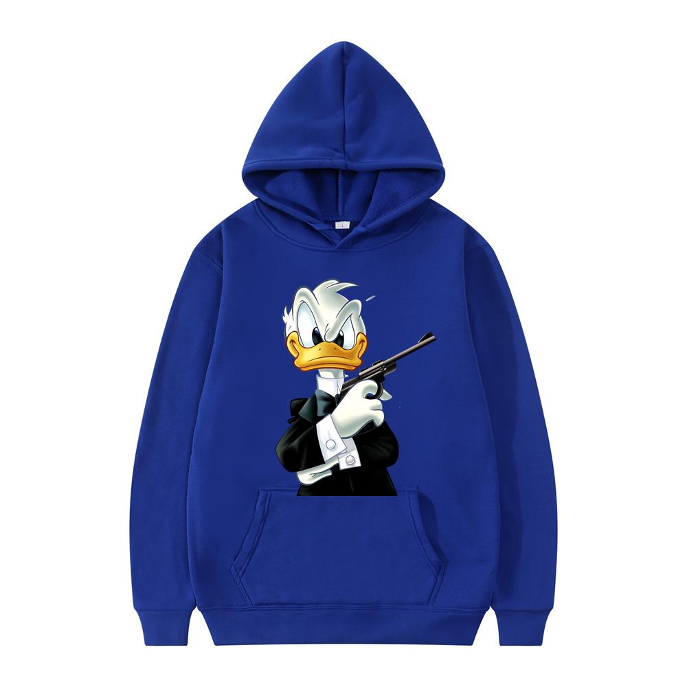 Disney Donald Duck Cartoon Anime Women Pullover Tops Spring Autumn Hoodie Fashion Sports Couple Oversized Sweatshirt Clothing