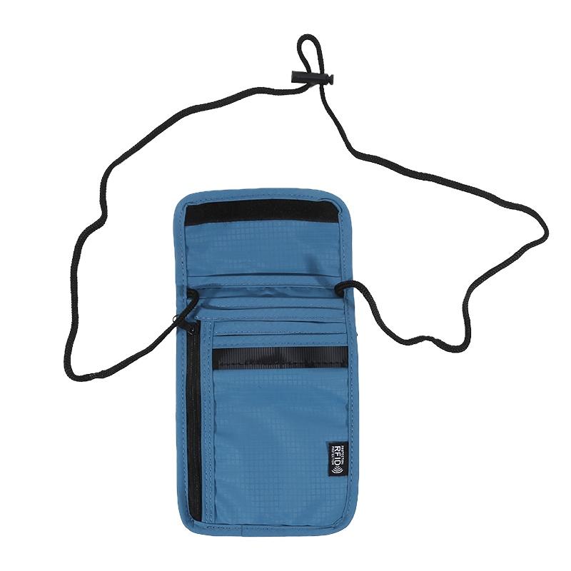 

1 PC Portable RFID Nylon Storage Bag Suitable for Travel Documents Cards Passports, Wallets Files Cards and Passport Storage Bag синій