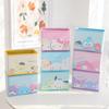Hello Kitty Kuromi Cinnamoroll My Melody Pattern Foldable Desktop Storage Box For Makeup And Office Supplies