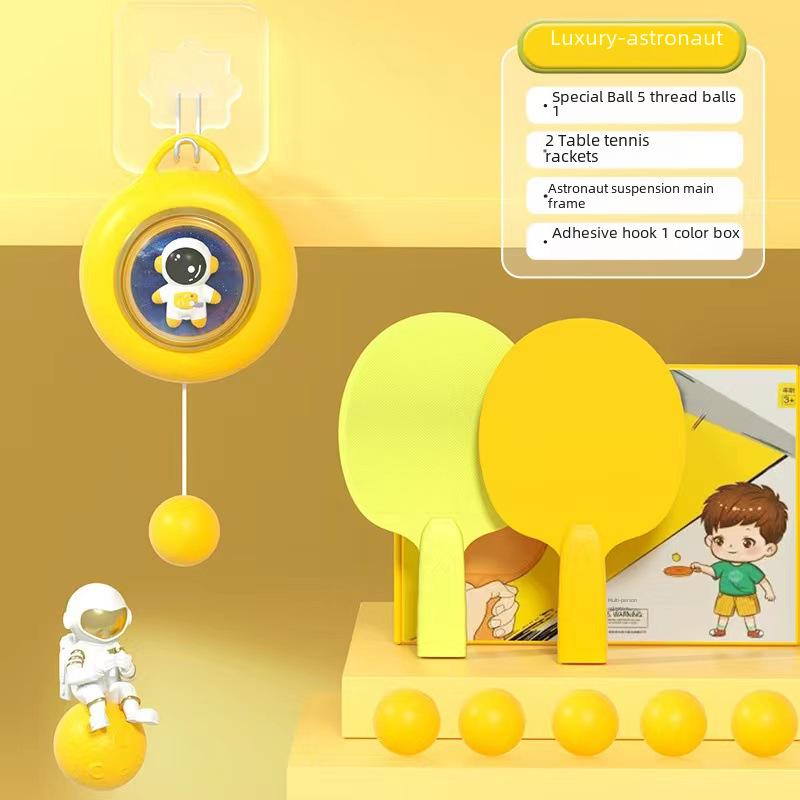 Astronaut-Themed Hanging Table Tennis Trainer for Indoor Parent-Child Play.