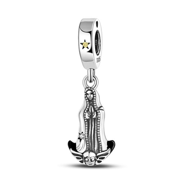 925 Sterling Silver Cz Dangle Baby Footprints wisiorek z motywem zwierzęcym koraliki Fit bransoletka naszyjnik prezent