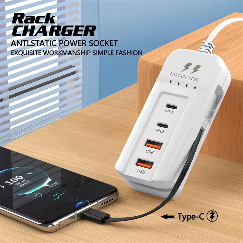 Încărcător USB PD tip C Încărcare rapidă Încărcătoare rapide de perete Adaptor hub USB multiport Telefon mobil Mufă UE/SUA Încărcător rapid USB tip C