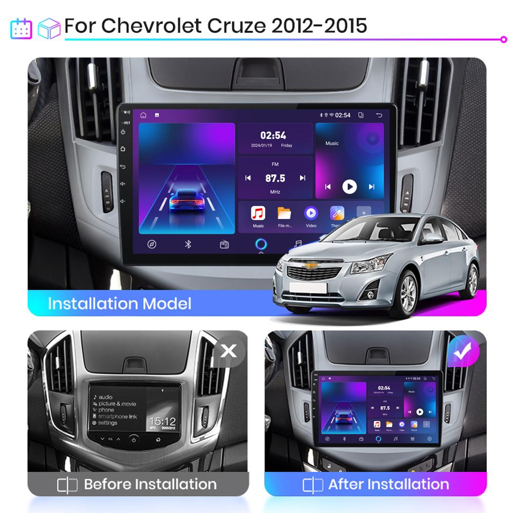 Android Car-Play Car Radio For Chevrolet Cruze 2012-2015 Multimedia Player Head Unit Stereo GPS Navigation BT WIFI,2+64GB