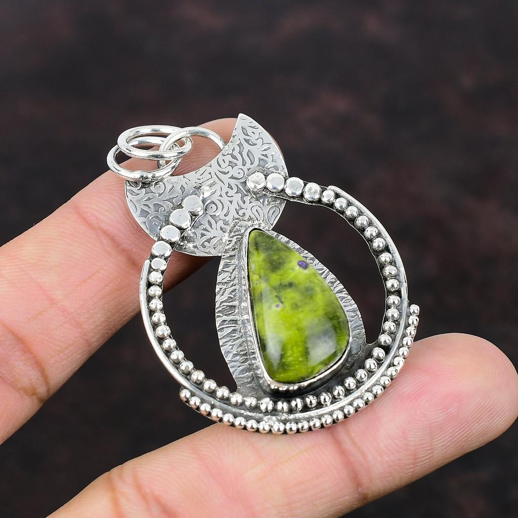 Stichtit Hänge Senaste Design Smycken 925 Sterling Silver Hänge Helt Nytt Ädelsten Handgjort Hänge Gåva För Kvinnor Helande Sten Smycken