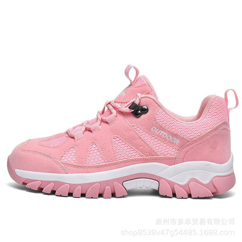 Large size couple shoes four seasons new outdoor running mesh breathable shoes casual hiking shoes