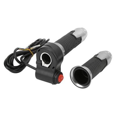 12V-99V Elektrisches Fahrrad Gasgriff mit Knopf Gasgriff Griff Lenker Fahrradzubehör