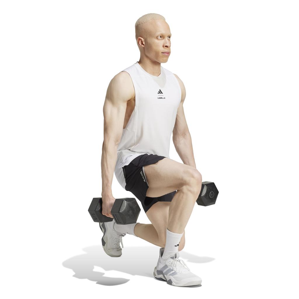 Adidas Les Mills Graphic Tank Top JRS33 KRL50 White Men's (JJ1434) J/M