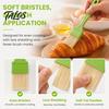 Pastry Brush for Baking 4Pcs Set with Soft Heat Resistant Bristles Cooking Grilling Kitchen Tool And BBQ Sauce Application, Professional Basting