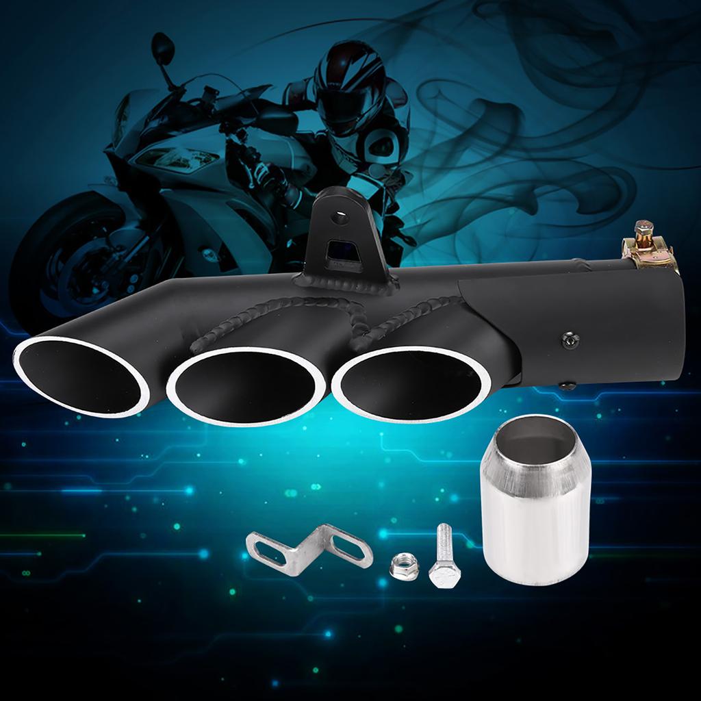 Motorcycle Threeoutlet Exhaust Tail Pipe Tailpipe Tip   for YZFR6