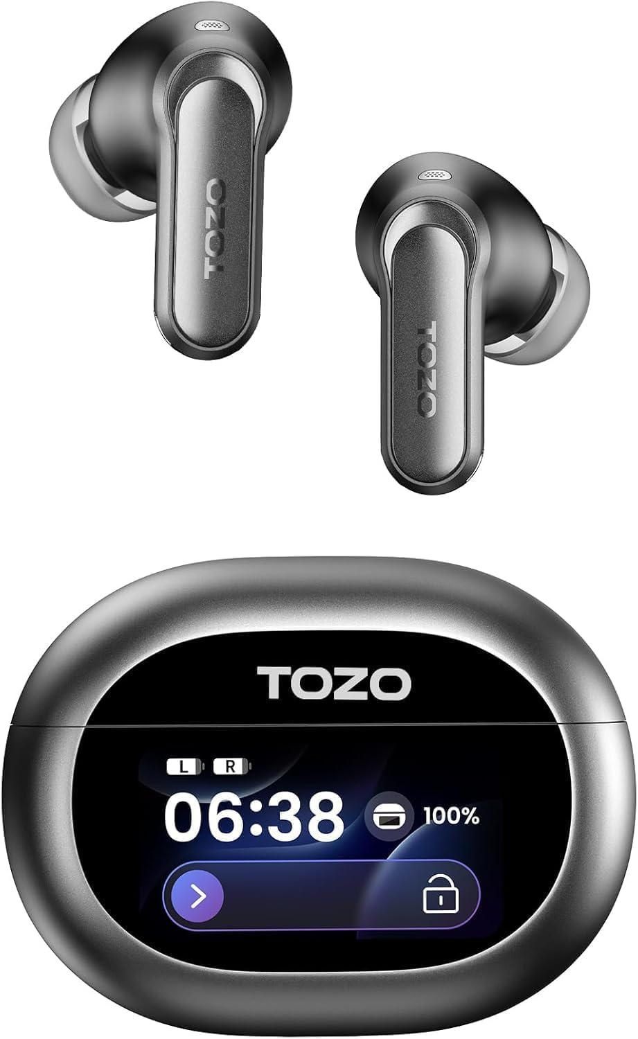 

TOZO NC20 Pro Бездротові Bluetooth Навушники з Активним Шумозаглушенням Частота Теплий Тон Звуку Кастомний Еквалайзер до Cool LDAC Multipoint Носіння Бездротове чорний