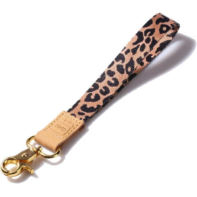 DQL gifts for women short lanyard for keys, cute leopard pattern wrist keychain lanyard for keys, key chain wristlet for women(LEOPARD)
