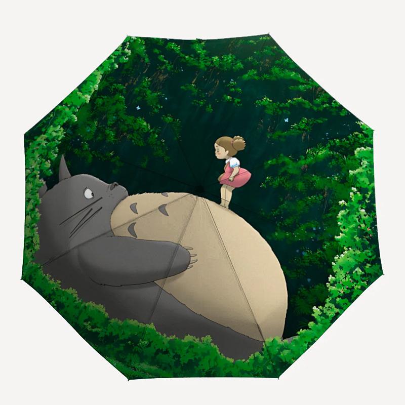 

1pc My Neighbor Totoro Automatic Open/close Folding Umbrella, Compact Portable Travel Umbrella, Perfect Gift, Durable Construction yy250813070