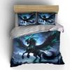 Mystical Horse Fantasy Decor Set Soft Skin-Friendly Bedding Set Includes 1 Duvet Cover And 2 Pillowcase Gift