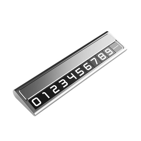 Автомобильная металлическая временная парковочная табличка с магнитным номером, флуоресцентная зеленая наклейка, автопарковочная табличка, скрытая временная парковочная карта